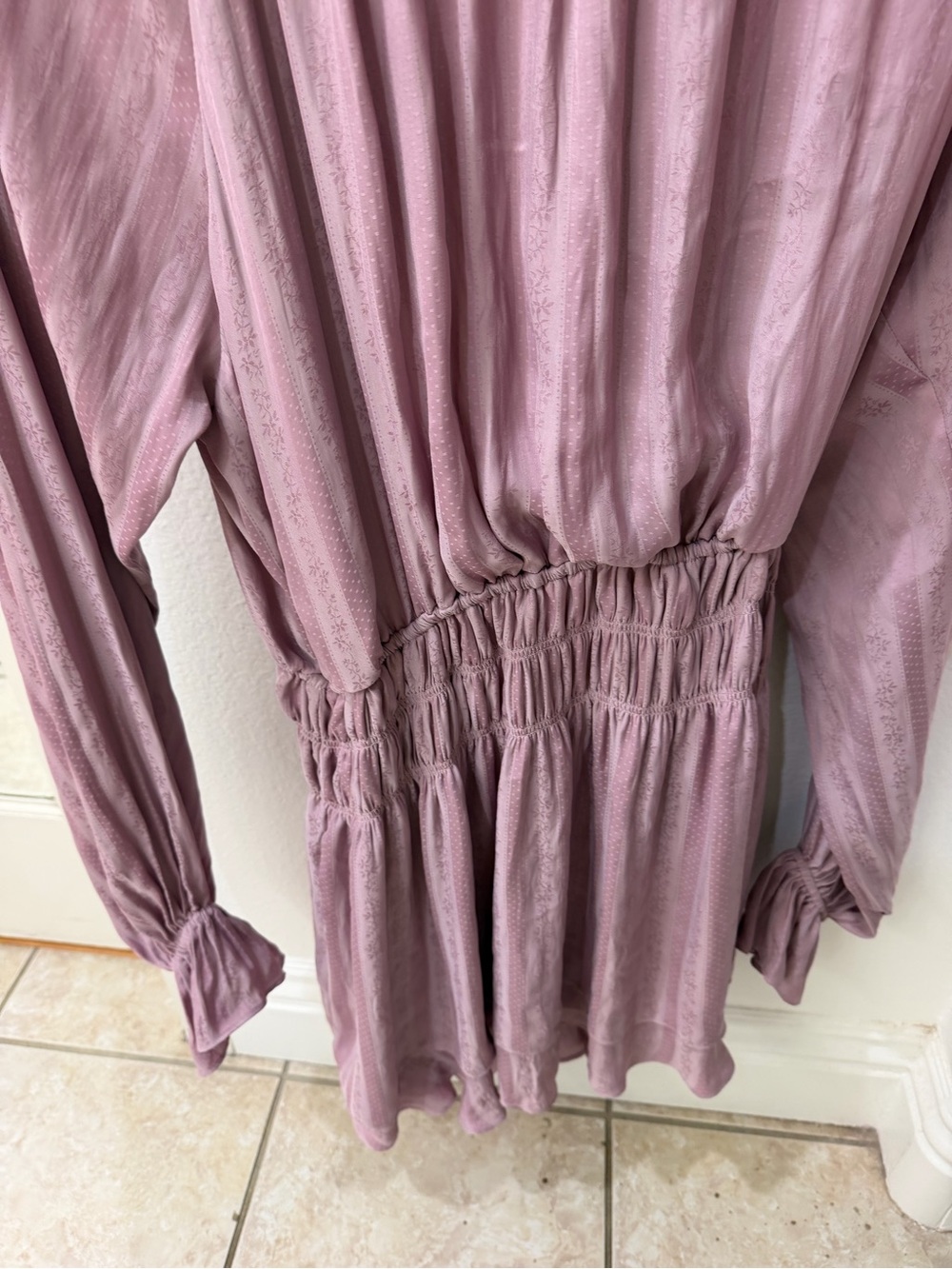 NEW Tularosa Open Back Smocked Dress - Picture 5 of 16